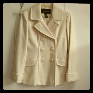 Winter white coat